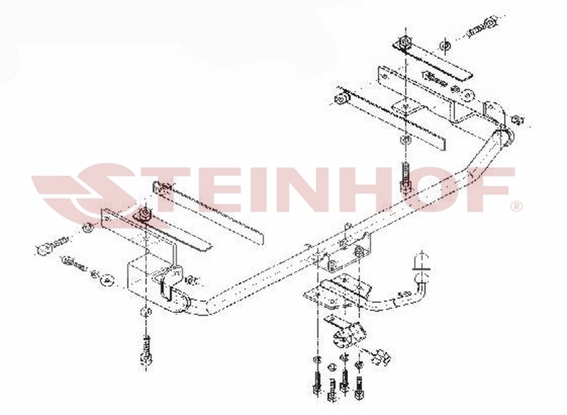 F-135 Vaste trekhaak Fiat Stilo Hatchback 5D tussen bouwjaar 10/2001 en 2010