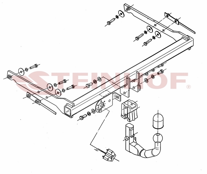 F-268 Afneembare trekhaak Ford Mondeo Hatchback 5D tussen bouwjaar 06/2007 en 2014